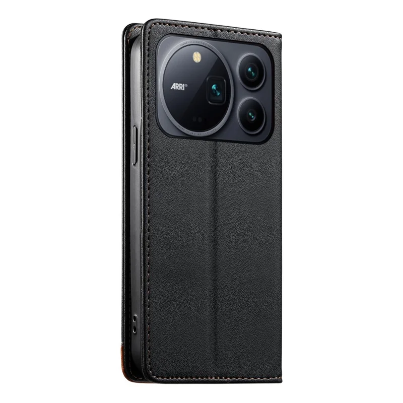 DIERFENG DF-018 For Honor Magic9 Pro Max 5G Case RFID Blocking Wallet Leather Phone Cover with Color Splicing Logo Corner - Black