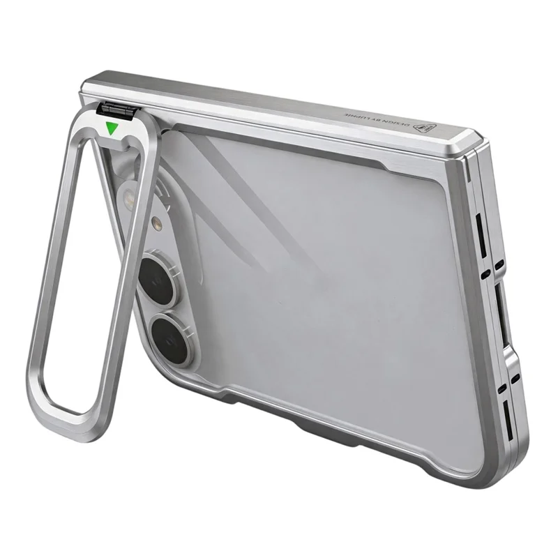 LUPHIE For iPhone Duo Case Metal Bumper Frame Shockproof Phone Cover - Silver