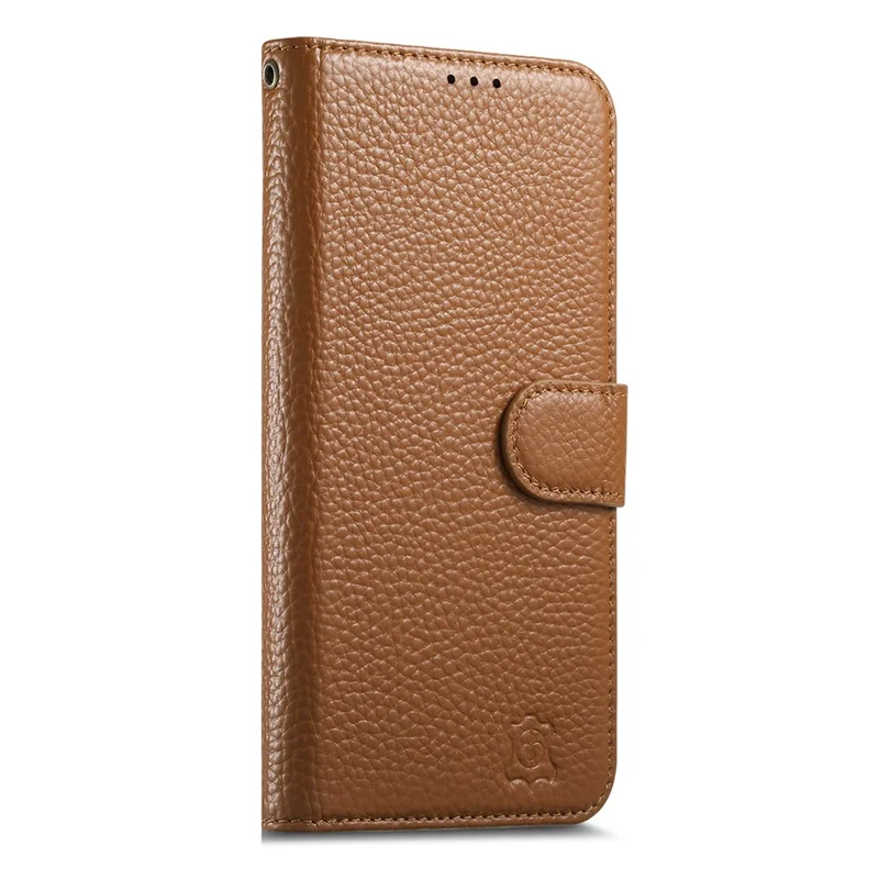 Futerał na Samsung Galaxy Z Fold8 Ultra z portfelikiem z kieszeniami na karty, ochroną RFID, z dzielonej skóry - Brązowy