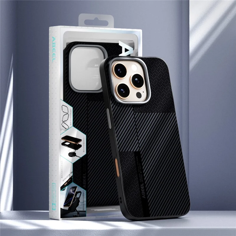 ABEEL For iPhone 15 Pro Magnetic Case 6D Printed Shockproof Protective Phone Cover - Shield Armor No. 1