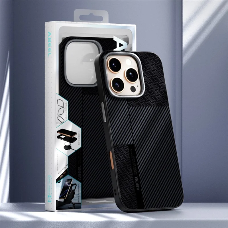 ABEEL For iPhone 15 Pro Max Magnetic Case 6D Printed Shockproof Protective Phone Cover - Shield Armor No. 1