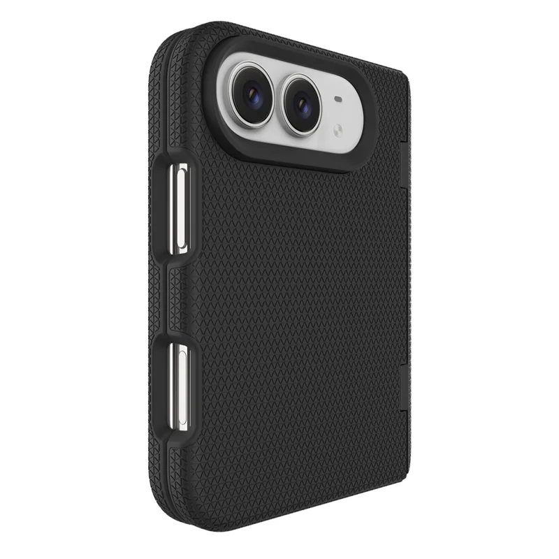 For iPhone Duo Case with Hinge Kickstand TPU + PC Four-Corner Drop ...