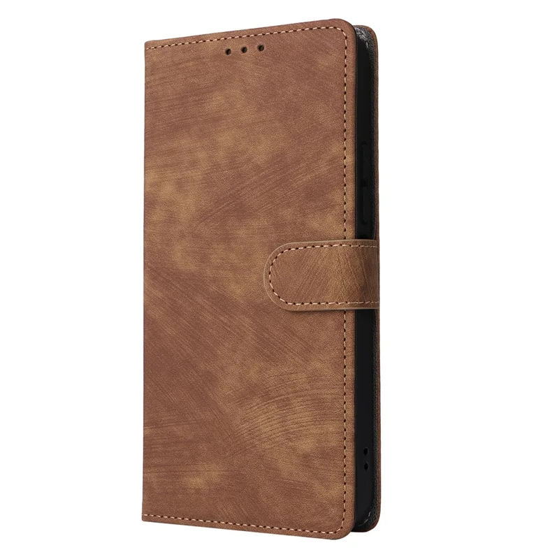Für TECNO Spark 50C 4G Brieftaschenhülle RFID-Schutz PU-Leder-Handyhülle mit Ständer und Riemen - Braun
