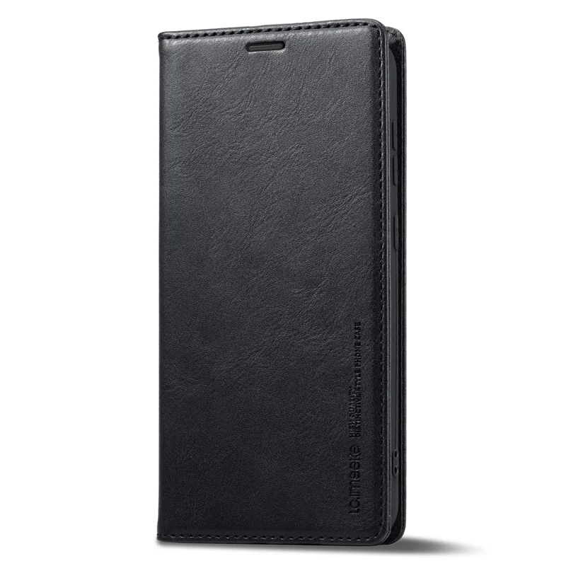 LC.IMEEKE pour Samsung Galaxy S23+ étui à rabat en cuir synthétique résistant aux rayures, portefeuille avec blocage RFID, coque intérieure en TPU, support magnétique à absorption - Noir