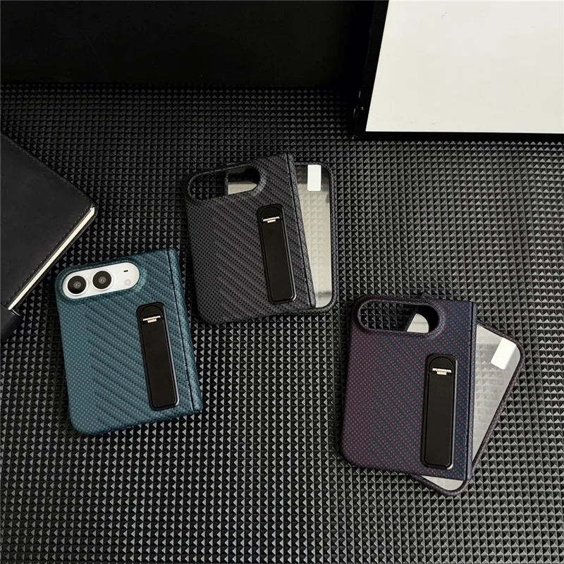 For iPhone Duo Case with Tempered Glass Screen Protector Kickstand Hinge Protection Phone Cover - Green