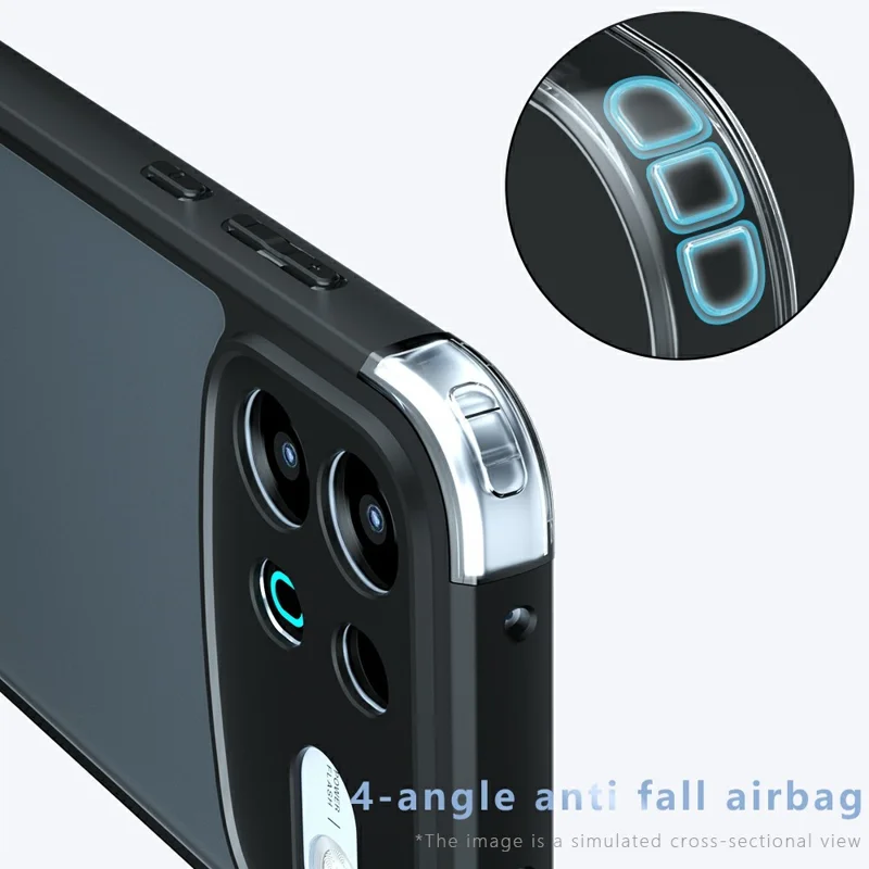 Coque pour Oppo A7 Pro Max 5G en TPU + PC, étui anti-choc - Transparent