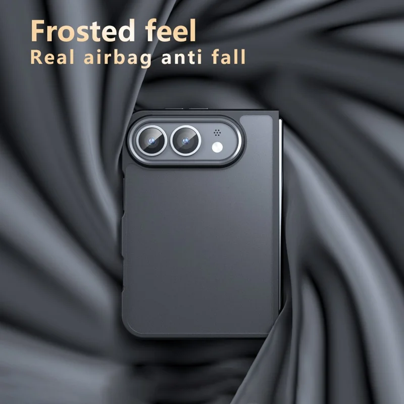For iPhone Duo Case Skin-Touch TPU + PC Matte Phone Back Cover - Transparent Black