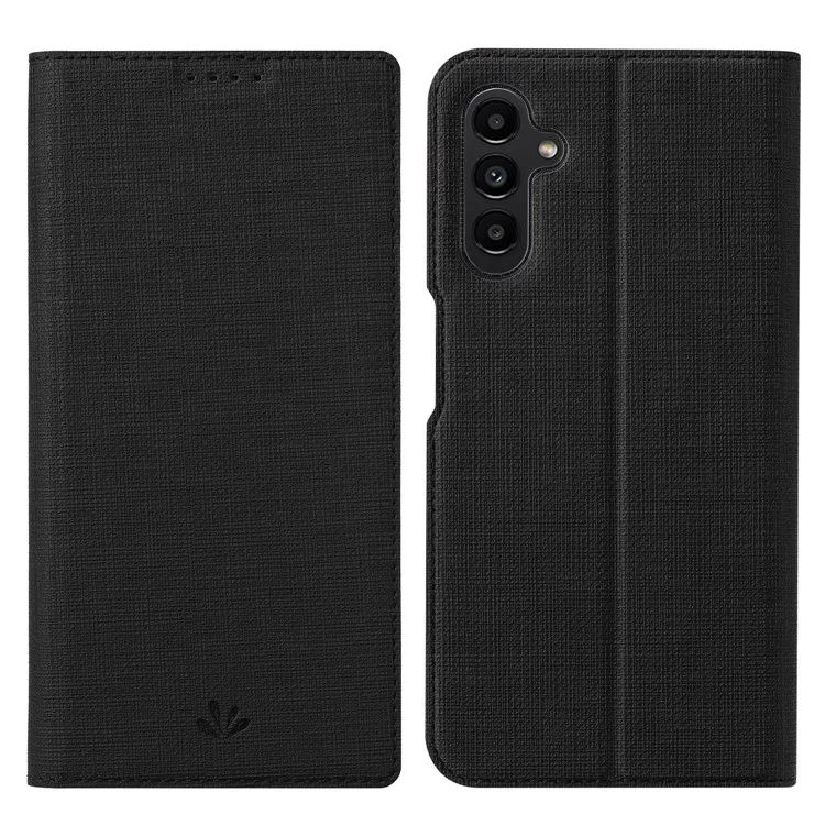 VILI DMX Series for Samsung Galaxy A14 5G / 4G PU Leather Flip Case Card Slots Stand Magnetic Auto-absorbed Protective Phone Cover - Black