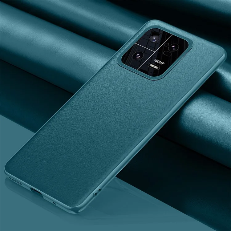 Для Xiaomi 13 Pro 5G Metal Lens Design Camera Protection Phone Case PU Leather Coated TPU + PC Anti-drop Hybrid Cover (2nd Gen) - Green