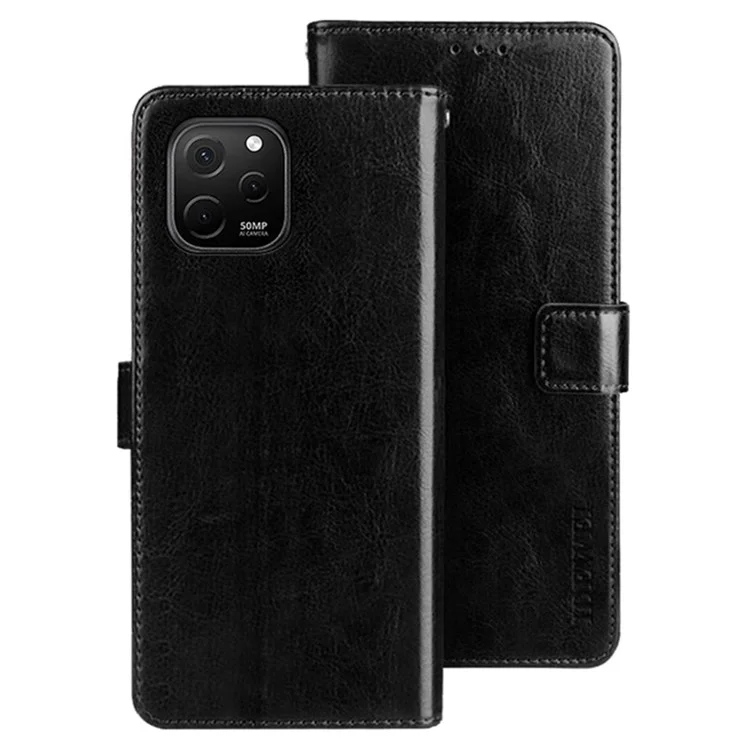 Idewei Pour Huawei Profiter de la Texture de Texture de Cheval de Craquage 50z 4G - Noir
