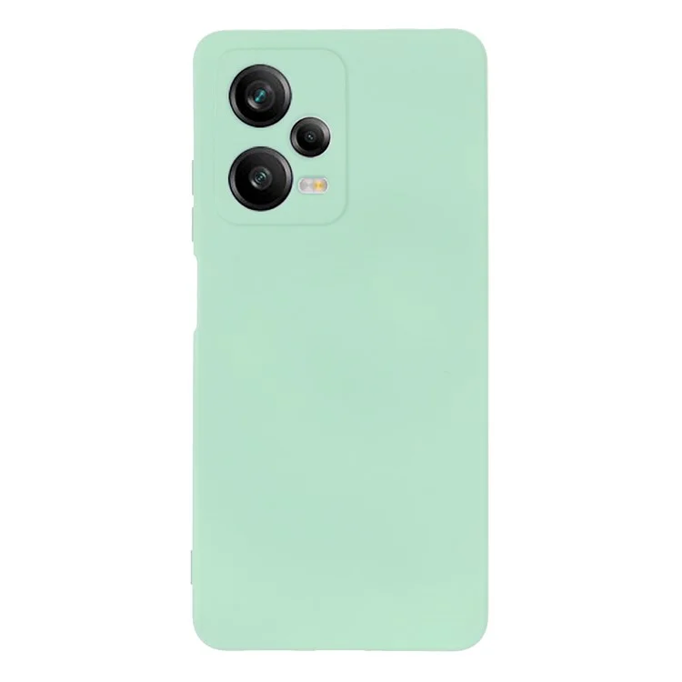 Para Xiaomi Redmi Note 12 Pro+ 5G Liquid Silicone Telephip Finer Soft Stratch Cubierta Trasera Con Correa - Verde