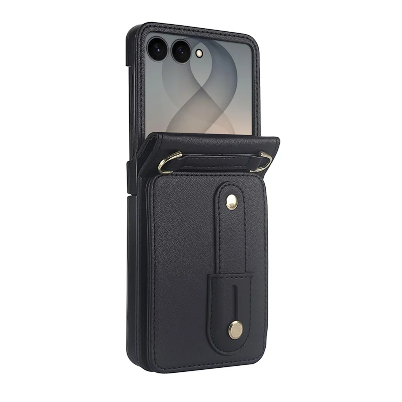 For Samsung Galaxy Z Flip8 Case Kickstand Card Slots PU Leather Phone ...