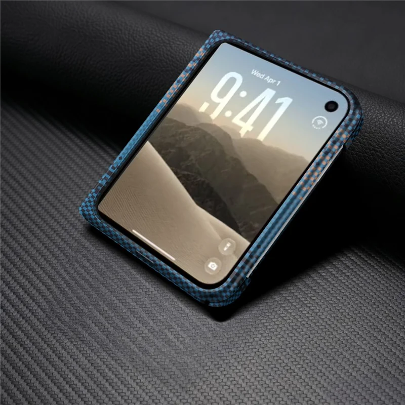 Чехол For iPhone Duo с магнитом и защитой экрана, водонепроницаемый жесткий чехол из поликарбоната с защитой шарнира, синий