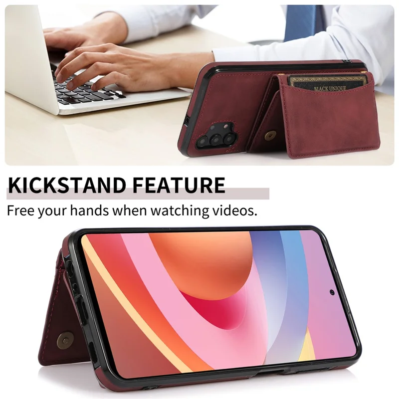 Для Samsung Galaxy A32 4G (версия Eu) Три-разгона - Красное Вино