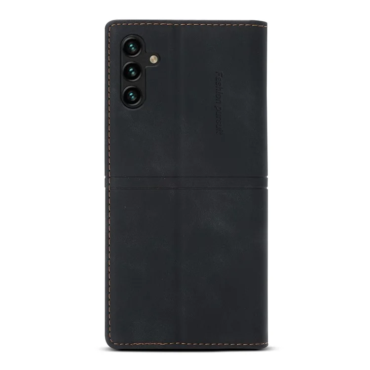 Per Samsung Galaxy A14 5G / A14 4G Anti-scratch PU Leather Phone Case Cover with Stand Wallet - Nero