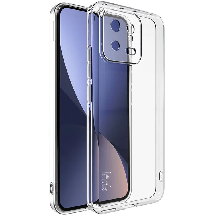 IMAK UX-10 Series Soft TPU Phone Case for Xiaomi 13 5G, Transparent Anti-scratch Protective Back Cover