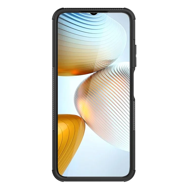Per Xiaomi Poco M4 5G Style Style Cool Rugged Telefono Case Hard PC+TPU Kickstand Telefono Protettivo Cover - Nero