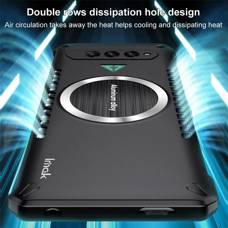 IMAK para Xiaomi Black Shark 4 / 4 Pro / 4S / 4S Pro / 5 RS Carcasa de Teléfono con Disipación de Calor Suave TPU Resistente a Golpes y Protectora
