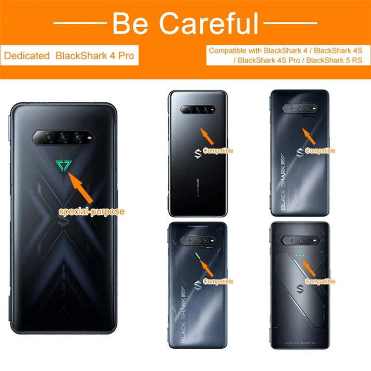 Imak Pour Xiaomi Shark Noir 4 / 4 Pro / 4S / 4S Pro / 5 rs Dissipation de Chaleur Case de Téléphone Soft TPU Couvercle de Protection à L'épreuve Des Chocs