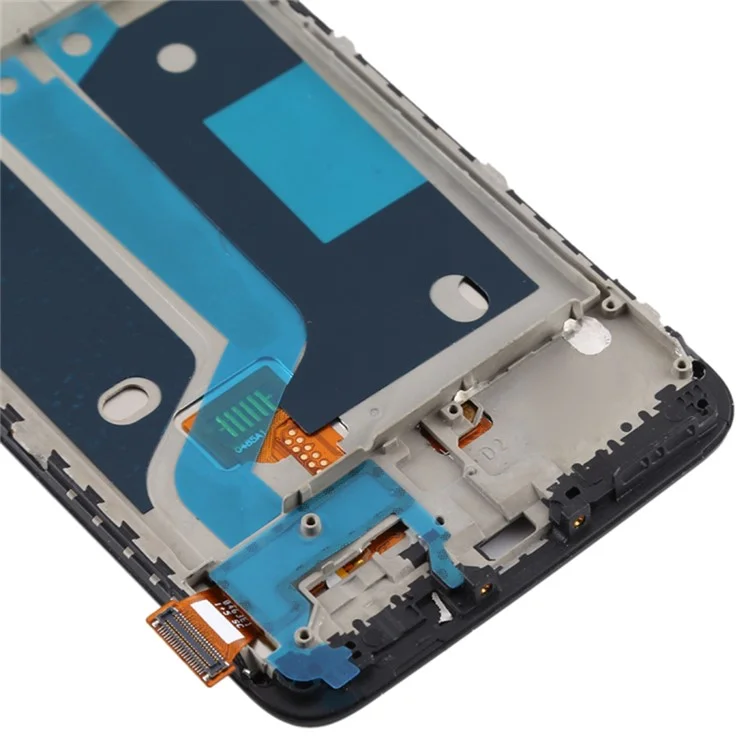 Para OnePlus 5 Grade C OLED Screen e Conjunto de Digitalizador + Estrutura (sem Logotipo) - Preto