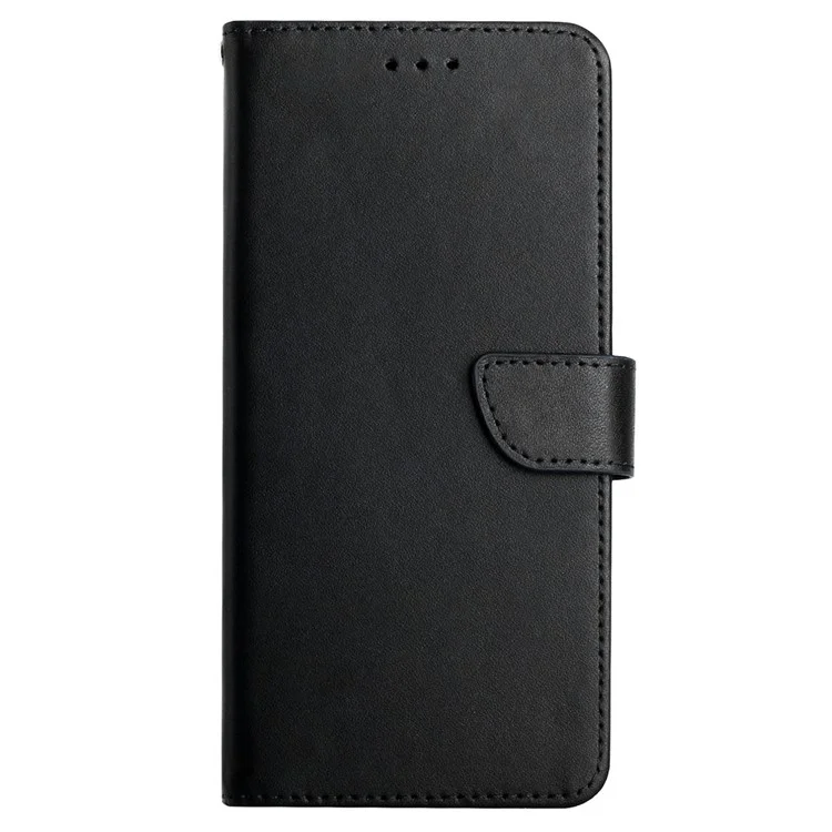HT02 Nappa Texture Teléfono For Honor 80 SE 5G, Funda de Billetera a Prueba de Choque Magnetic Clap Flip Telephip Cover - Negro