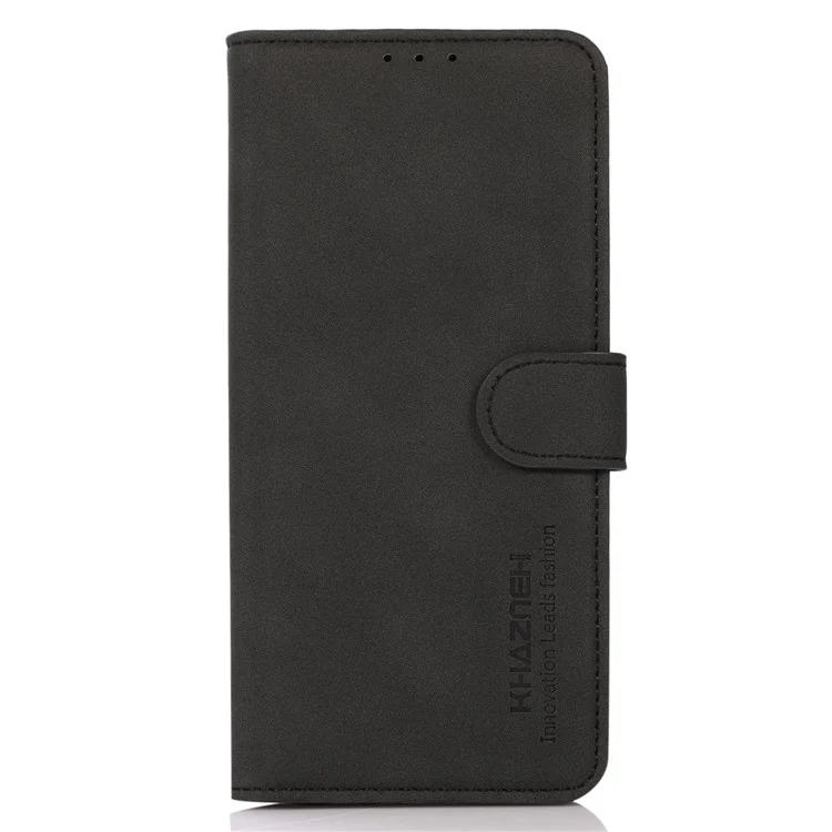 KHAZNEH Per Xiaomi 13 Pro 5G Anti-scratch Textured PU Leather Wallet Phone Case Foldable Stand Smartphone Cover - Nero