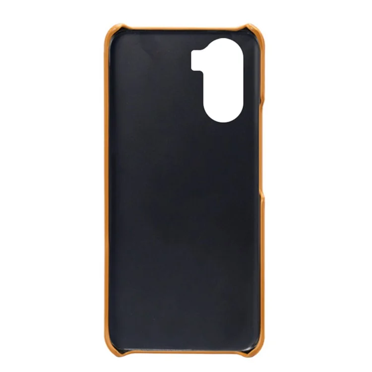 PU Leder Beschichtete Hard-pc-telefonabdeckung Für Huawei Nova 10 SE 4G, Dual-card-slots Anti-kratzer-telefonhülle - Orange