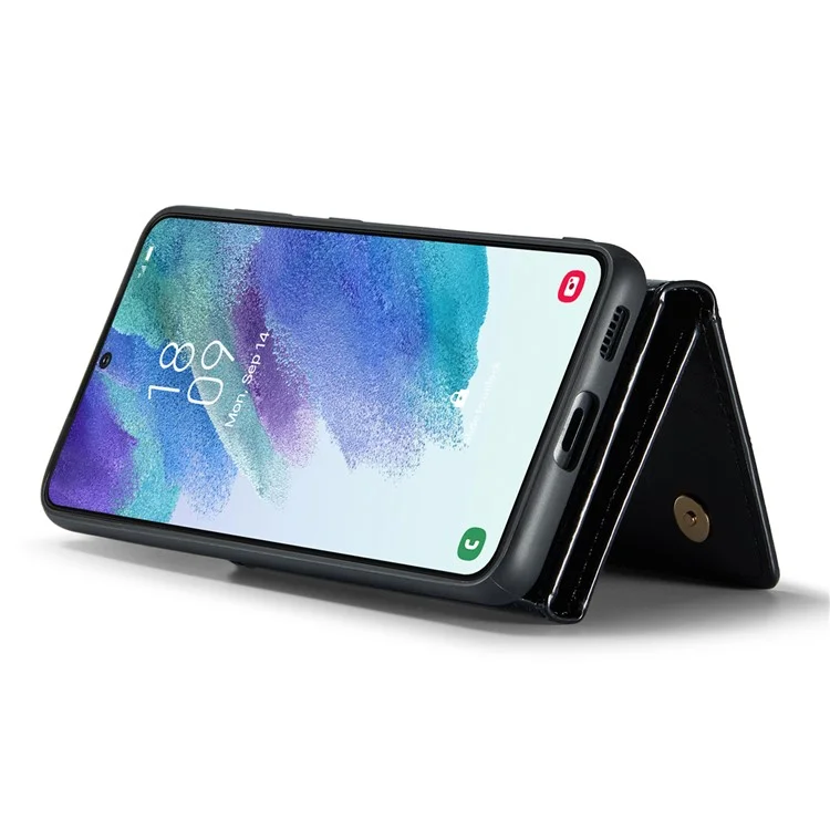 Dg. Ming M3 Series Pour Samsung Galaxy S21 fe 5G Magnétique Desconnable Desconnable Bling Poder Pourt - Noir