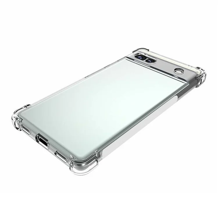 For Google Pixel 6a Anti-Scratch Ultra Clear Soft TPU Cell Phone Case Non-Slip Mobile Phone Back Cover