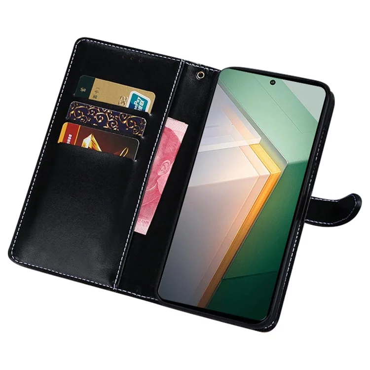 IDEWEI Per vivo iQOO 11 5G Custodia in pelle PU con texture coccodrillo, con supporto e protezione completa - Nero