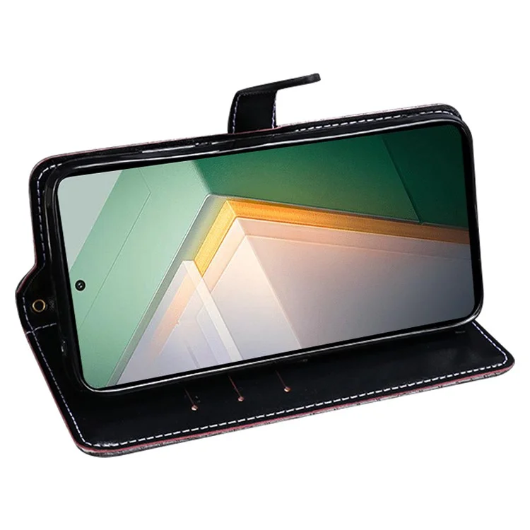 IDEWEI Per vivo iQOO 11 5G Custodia in pelle PU con texture coccodrillo, con supporto e protezione completa - Nero