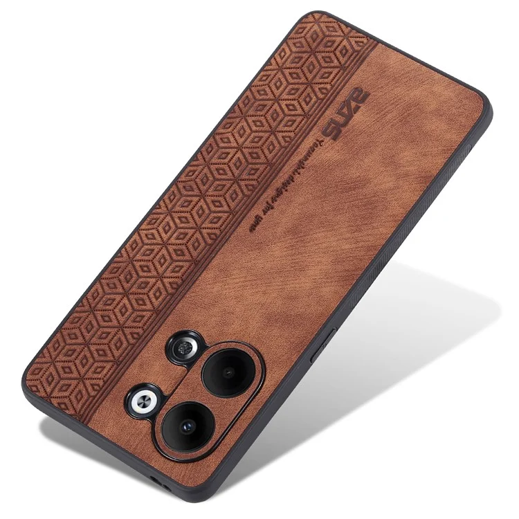 AZNS Per Oppo Reno9 5G Custodia per telefono con motivo stampato Anti-scivolo Resistente ai graffi Rivestimento in pelle PU TPU - Marrone