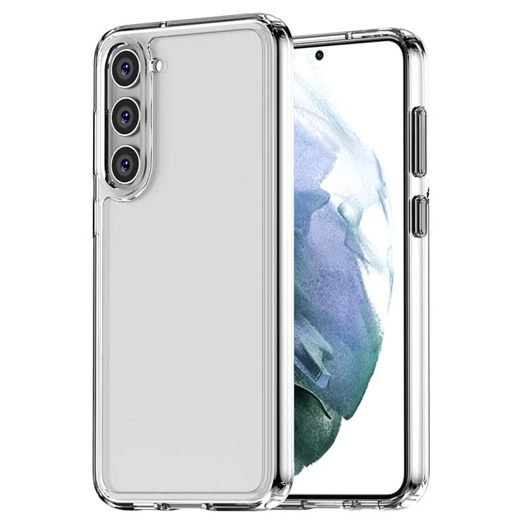 Diamond Series For Samsung Galaxy S23 TPU+Acrylic Phone Case Anti-scratch Clear Back Cover - Transparent