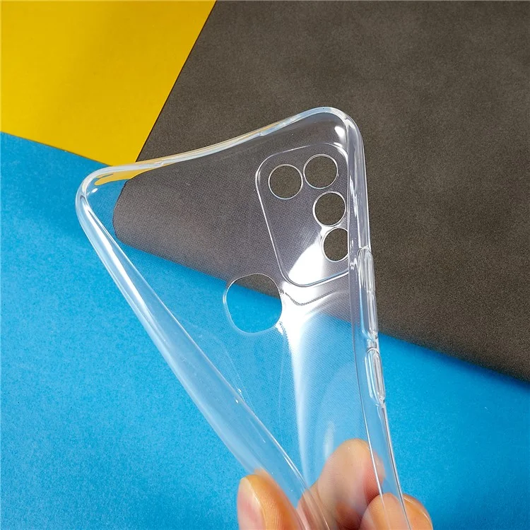 Für Infinix Hot 10 Play Ultra-Thin Soft TPU Handy-Rückseite Transparente Anti-Kratz-Schutzhülle
