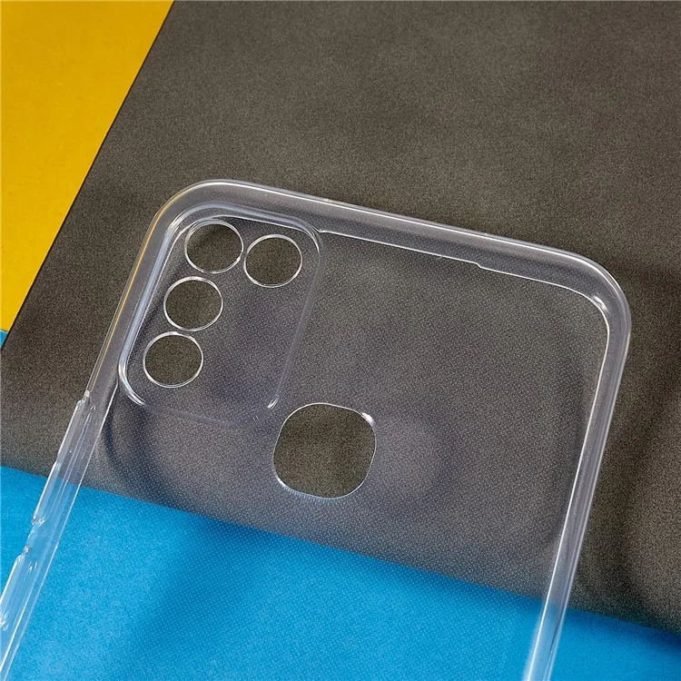 Für Infinix Hot 10 Play Ultra-Thin Soft TPU Handy-Rückseite Transparente Anti-Kratz-Schutzhülle