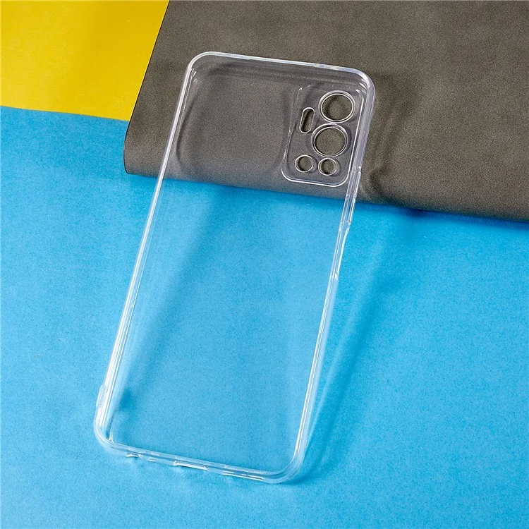 Para Infinix Hot 12 4G Ultra-Thin Flexible TPU Protective Back Cover Clear Drop-Proof Anti-Scratch Phone Case