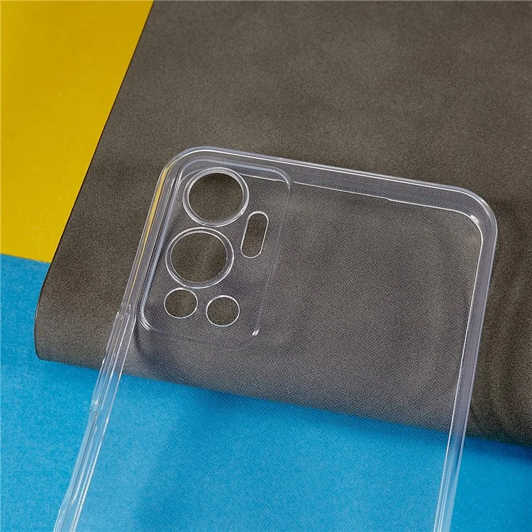 Para Infinix Hot 12 4G Ultra-Thin Flexible TPU Protective Back Cover Clear Drop-Proof Anti-Scratch Phone Case