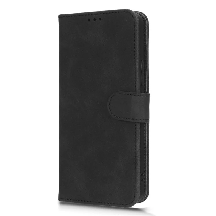 Per TCL 405 Drop-Proof PU Leather Phone Case Foldable Stand Wallet Skin-Touch Feeling Flip Cell Phone Cover Stand - Nero