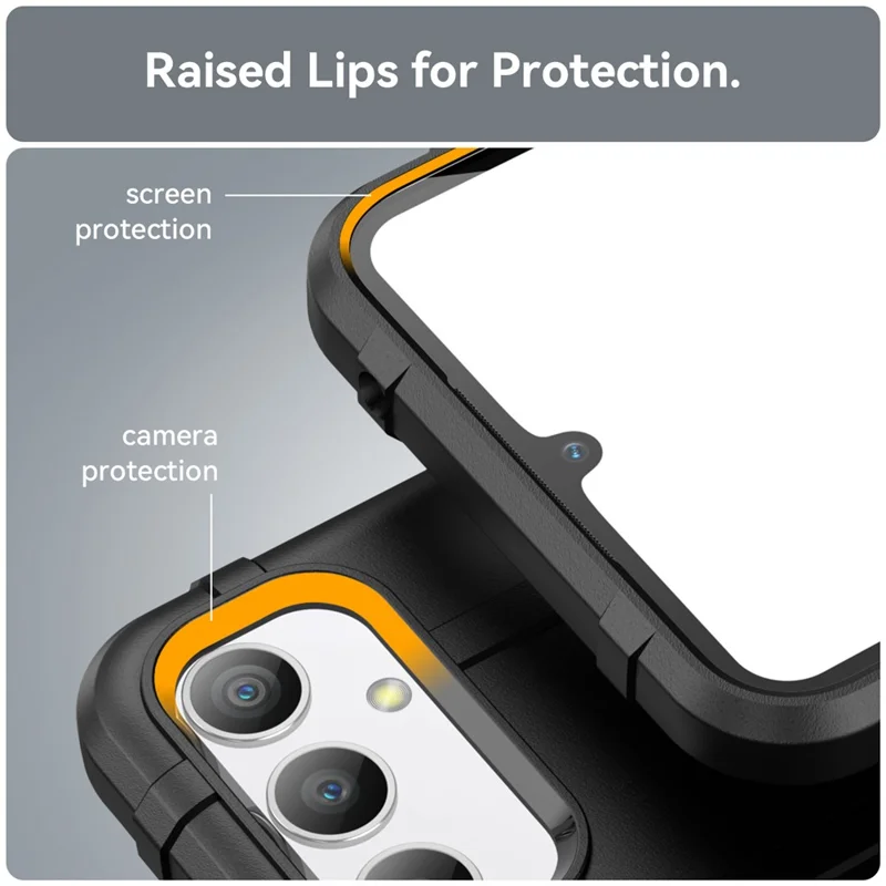 Capa de Telefone para Samsung Galaxy A34 5G, Textura Quadriculada Rústica à Prova de Choques Capa Traseira Macia de TPU - Preta