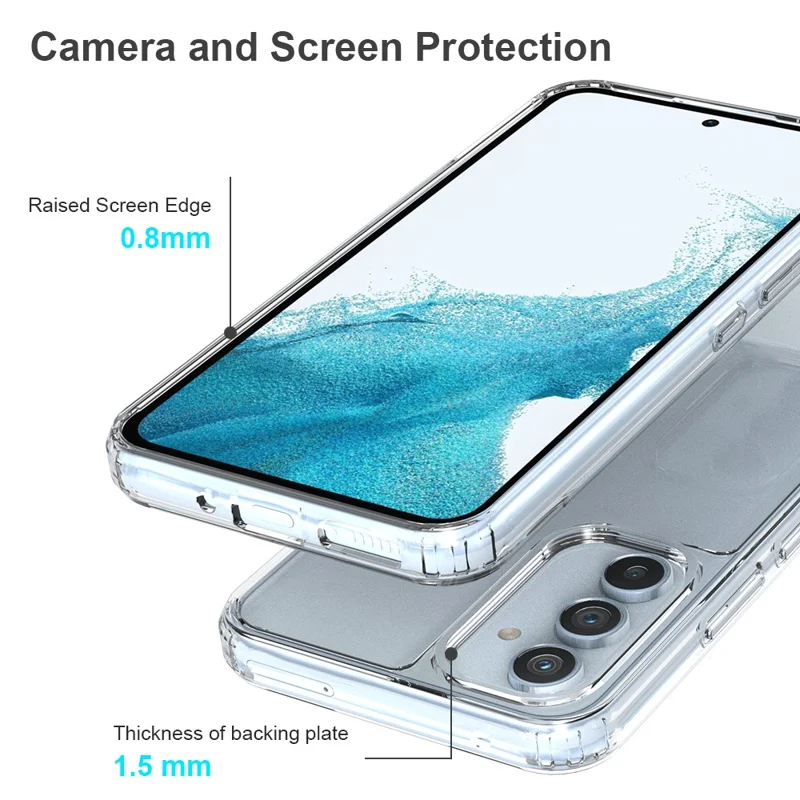 Für Samsung Galaxy A54 5G Anti-Gelb-Acryl-TPU-Klares Telefon-Rückabdeckung Anti-Sturz-Handy-Hülle
