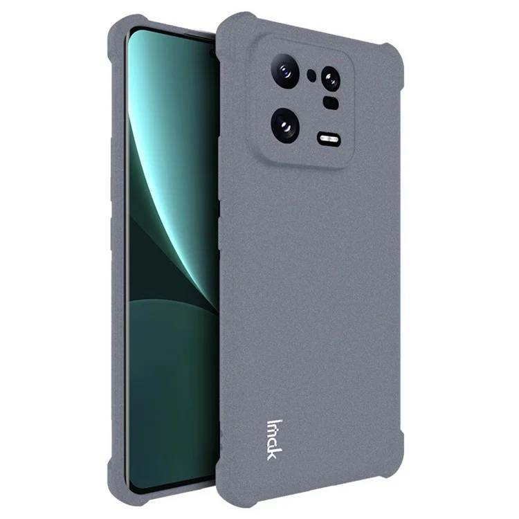 IMAK für Xiaomi 13 Pro 5G Vierblasen-Fallschutz-Hülle, mattefarbenes, weiches TPU-Telefonrückcover - Grau