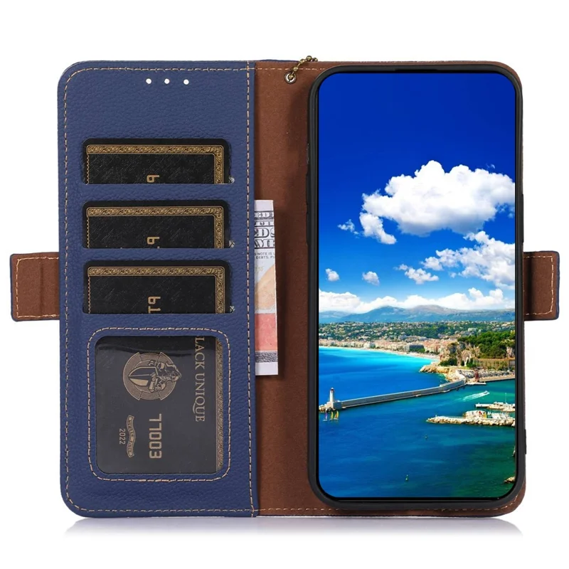 Für Xiaomi 13 Pro 5G Stoßfestes Echtleder-Handyhülle Seitlicher Magnetverschluss Handyhülle RFID-blockierende Brieftasche Handyhalterung - Safir