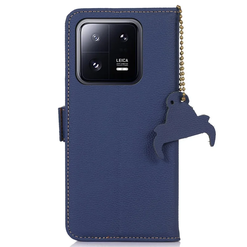 Für Xiaomi 13 Pro 5G Stoßfestes Echtleder-Handyhülle Seitlicher Magnetverschluss Handyhülle RFID-blockierende Brieftasche Handyhalterung - Safir