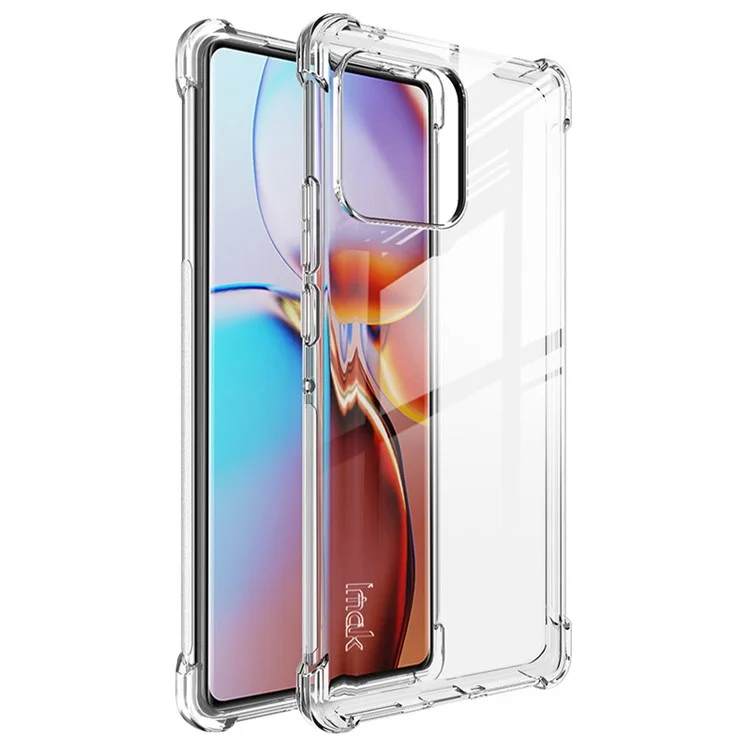 IMAK Per Motorola Moto X40 5G / Edge 40 Pro 5G Custodia con airbag a quattro angoli, antiurto, in TPU morbido, anti-graffio, protettiva - Trasparente