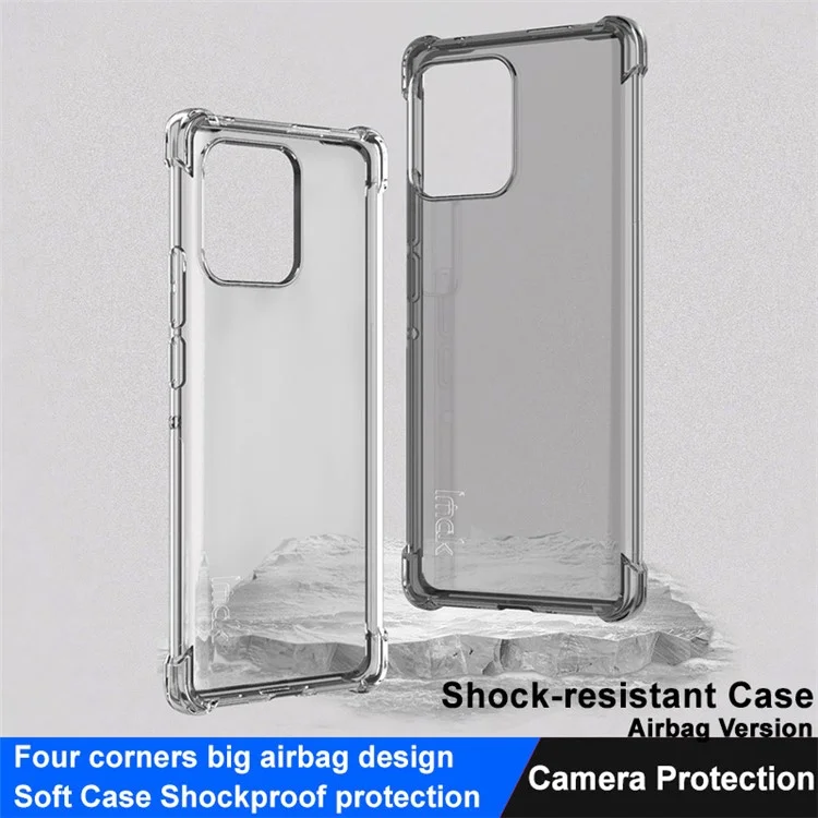 IMAK Per Motorola Moto X40 5G / Edge 40 Pro 5G Custodia con airbag a quattro angoli, antiurto, in TPU morbido, anti-graffio, protettiva - Trasparente