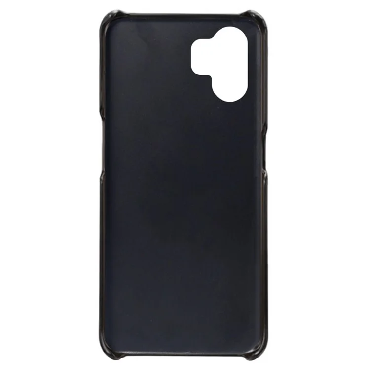 For Realme 9i 5G / 10 5G Phone Cover Calf Textured PU Leather Coated PC Shockproof Mobile Phone Case - Black