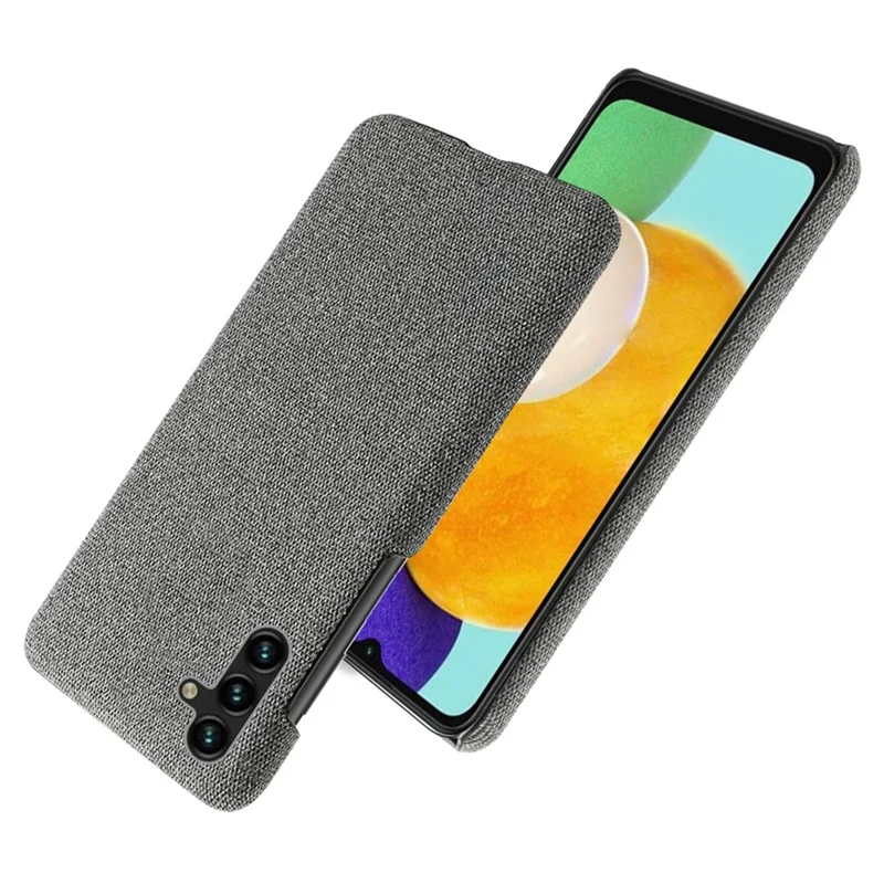 Per Samsung Galaxy A54 5G Custodia rigida in PC con texture in tessuto resistente ai graffi - Grigio