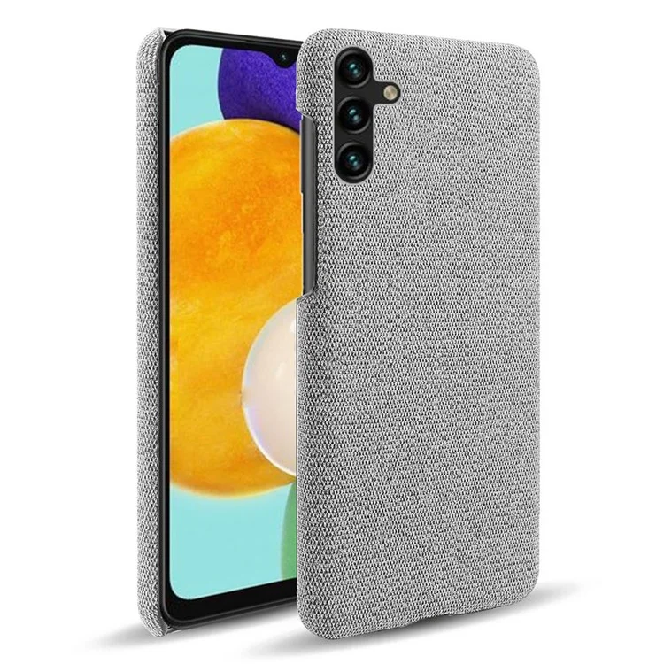 For Samsung Galaxy A54 5G Solid Color Hard PC Cloth Texture Scratch-resistant Phone Cover - Light Grey