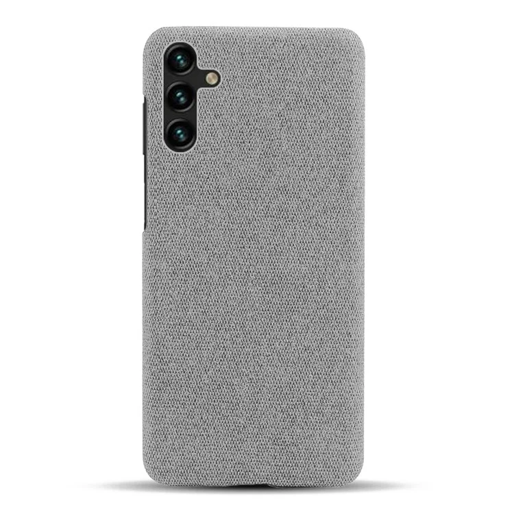 For Samsung Galaxy A54 5G Solid Color Hard PC Cloth Texture Scratch-resistant Phone Cover - Light Grey