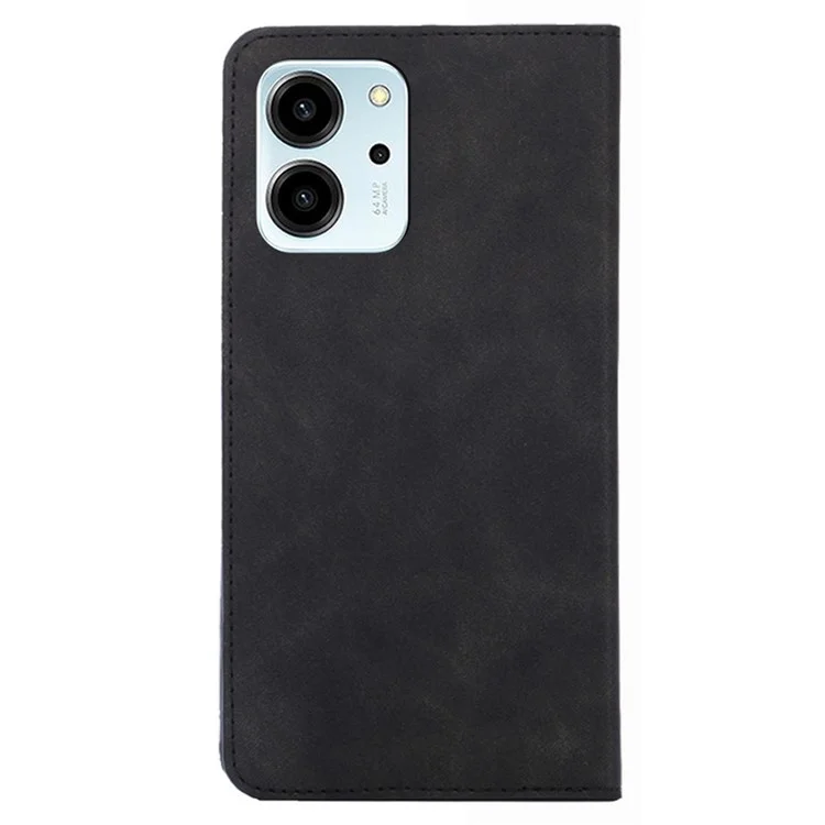 Custodia per telefono Per Honor 80 SE 5G Slot per scheda Supporto Pelle PU Anti-Graffio Sensazione di tocco Assorbimento magnetico - Nero 